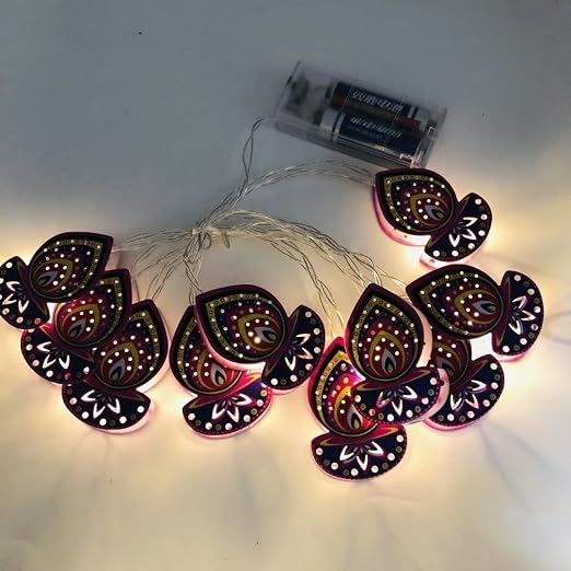 (9 Metal Diya Pack of 1) Elegant Tabletop Light for Office - Modern Home Decor Accent - 21084