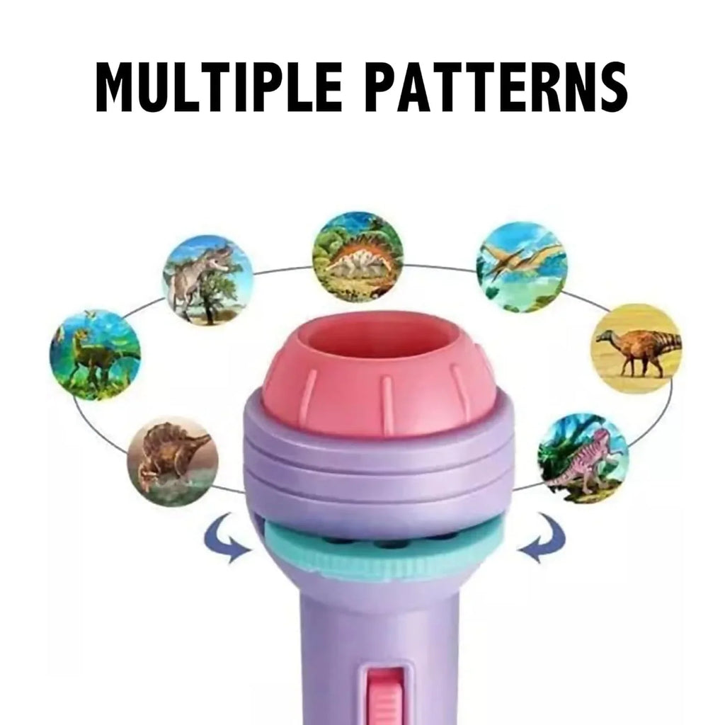Mini Projector Torch: Portable Multi-Functional Device with LED Light and Projector - 200250