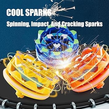 Fingertip Gyro, Handheld Gyroscope Collision Light up Spinning Top Toy Spinning Gyroscope Battle Decompression Toy - 20326