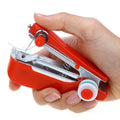 Portable Mini Manual Stapler Style Hand Sewing Machine, Craft Clothes, Stitch Handheld Cordless - 10754