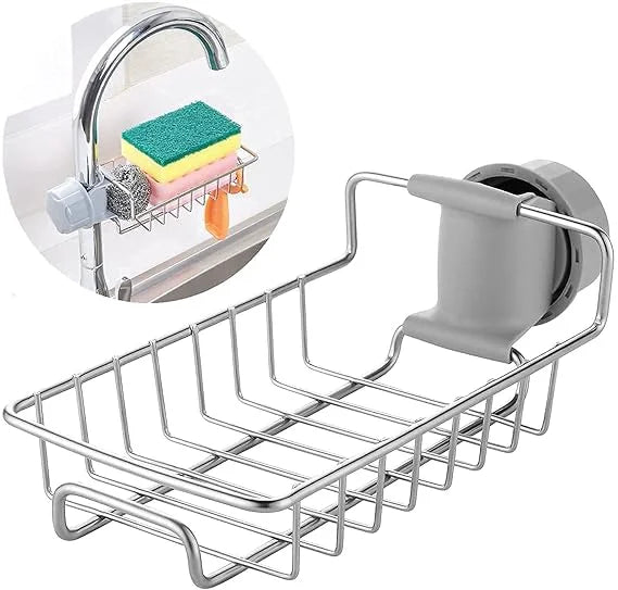 Kitchen Sink Stainless Steel Hanging Faucet Drain Rack - 10056