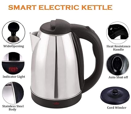 Hot Water Pot Portable Boiler Tea Coffee Warmer Heater Cordless MG-STR Electric Kettle - 10081