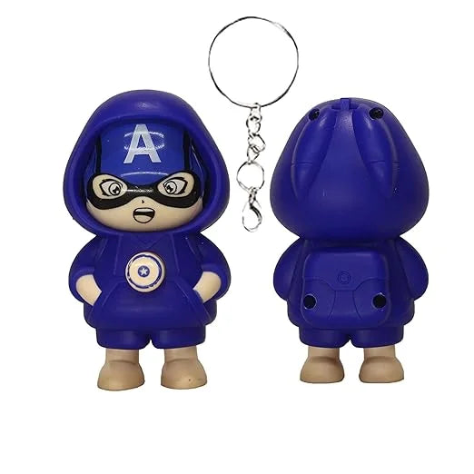 Face Changing Keychain with 3 Expressions 3D Cartoon Character {Random Caracter} - 20033