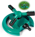 Automatic 360 ° Rotating Adjustable Round 3 Arm Lawn Water Sprinkler for Watering Garden Plants - 10342