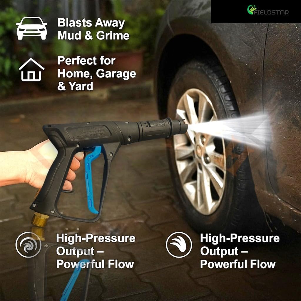 Fieldstar Professional  Washer Gun – Adjustable Nozzle Heavy Duty Spray Gun with Lock Trigger | Compatible with Most Pressure Washers - 20795