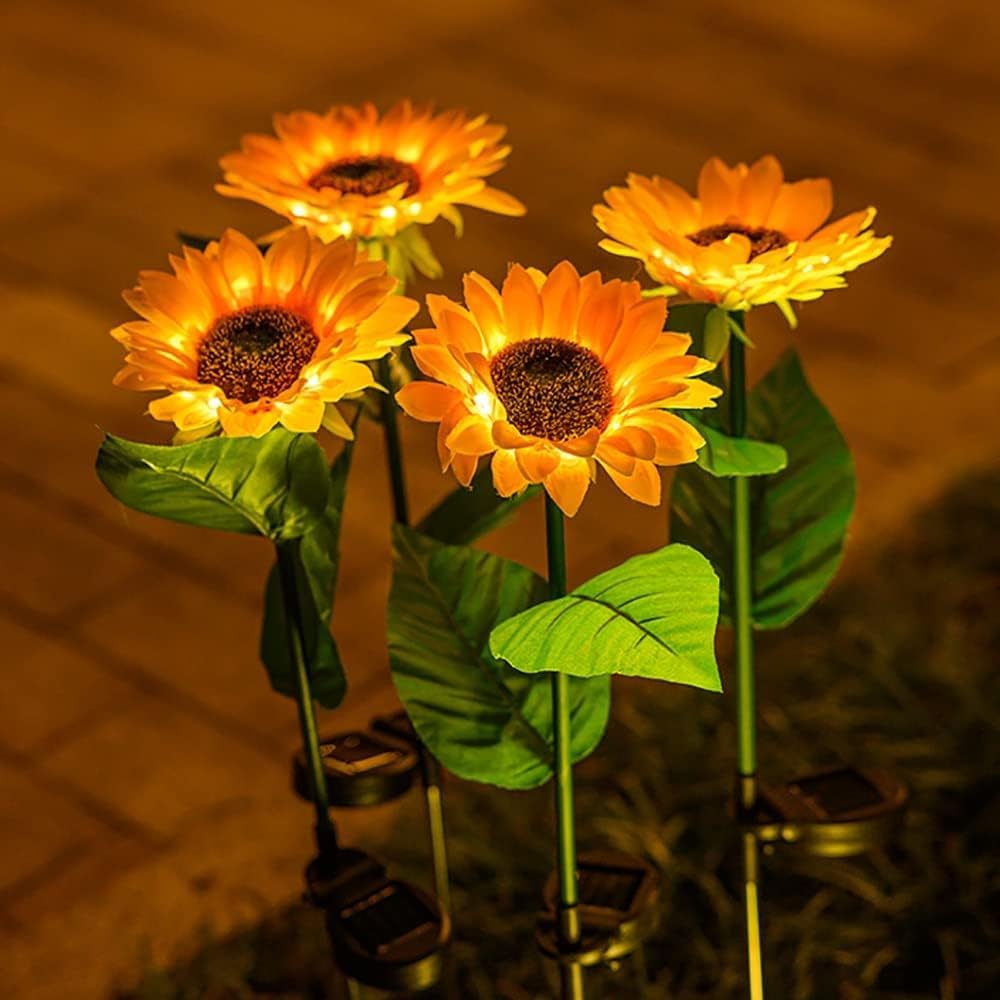 Led Solar Sunflower/Light Flower for Garden/Garden Solar Flower for Outdoor Pack of 1 - 20308