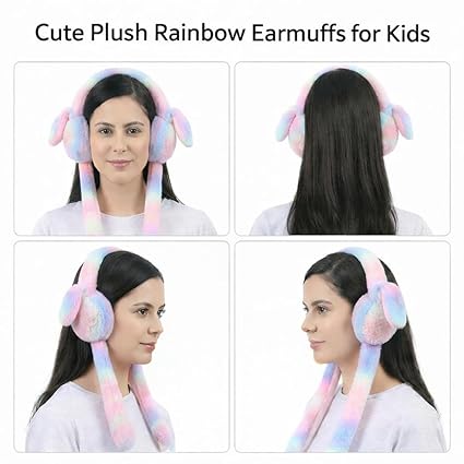 20330Winter earmuffs for Kids, Ear Muffs for Winter | Moving ear Bunny Earmuffs for Girls, Boys, Women, Chu chu sounds