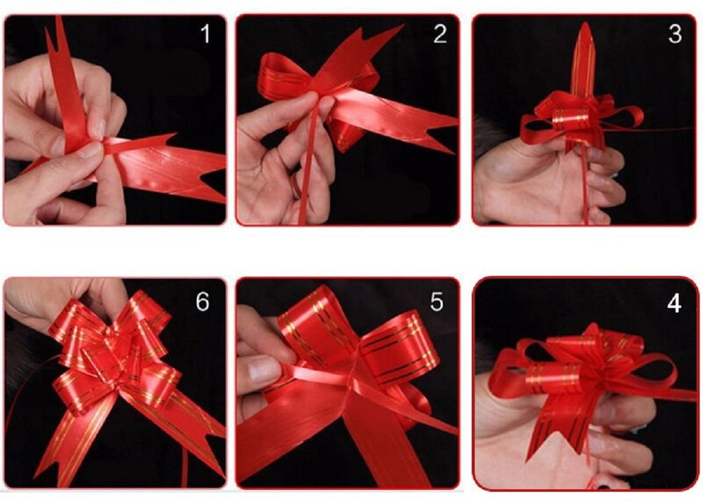 {1Pack ,10pcs}  Wrapping Bows, Pull Ribbon 15mm - 3061