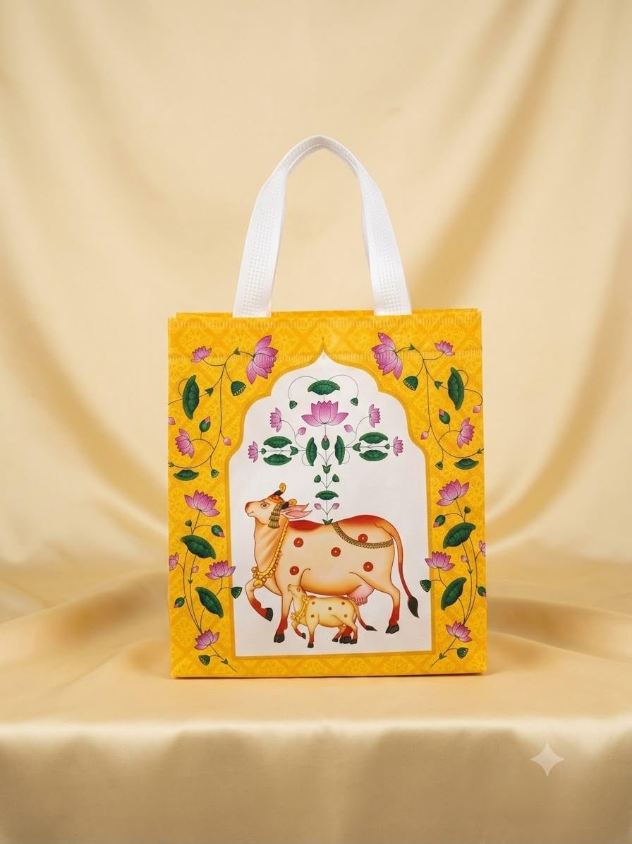 AR Kamadhenu Design Gift Bag For House Warming | Haldi | Wedding - 21366