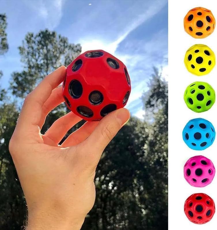 {Pack of 12} Bouncy Ball Camouflage Moon Ball for Kids {Random Design} - 2534