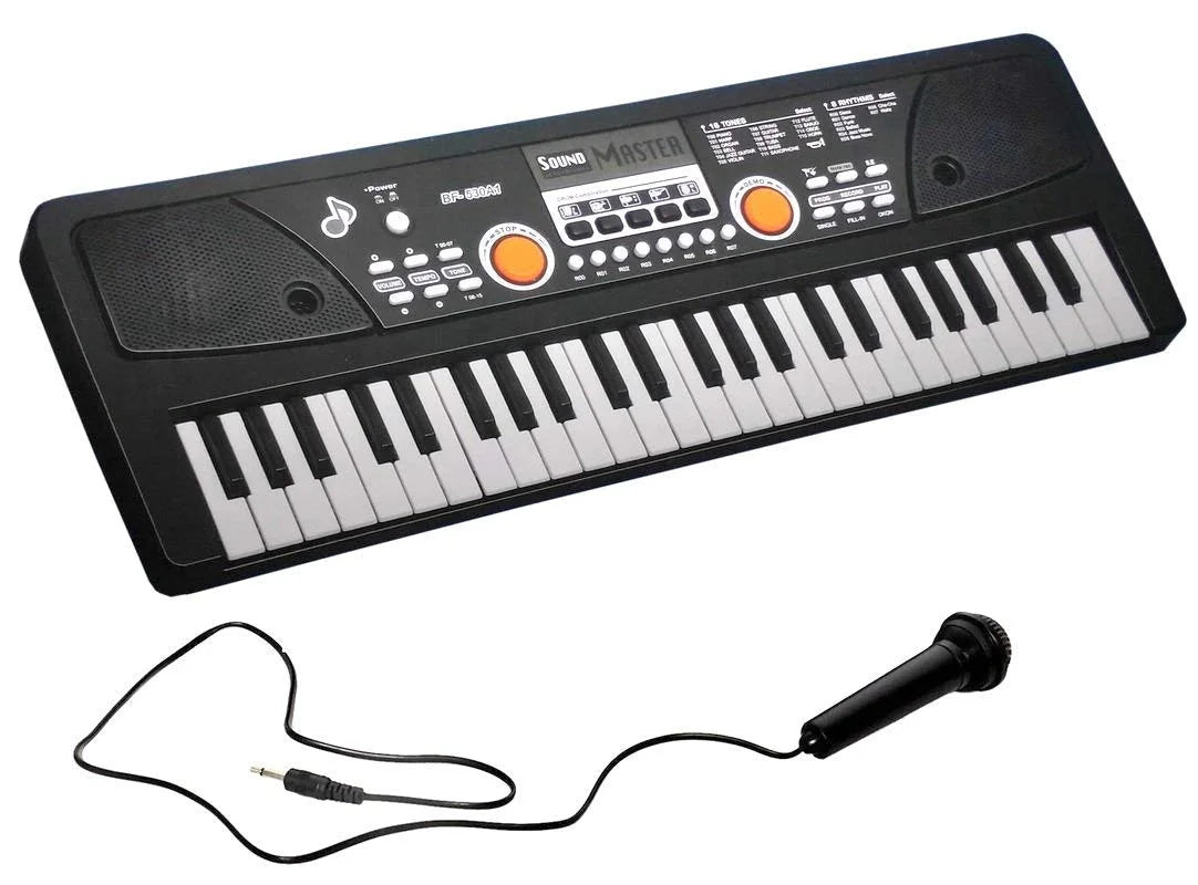 BF-530A1 49-Keys Bigfun Electronic Piano with Microphone, USB MP3 Play Function (Black)