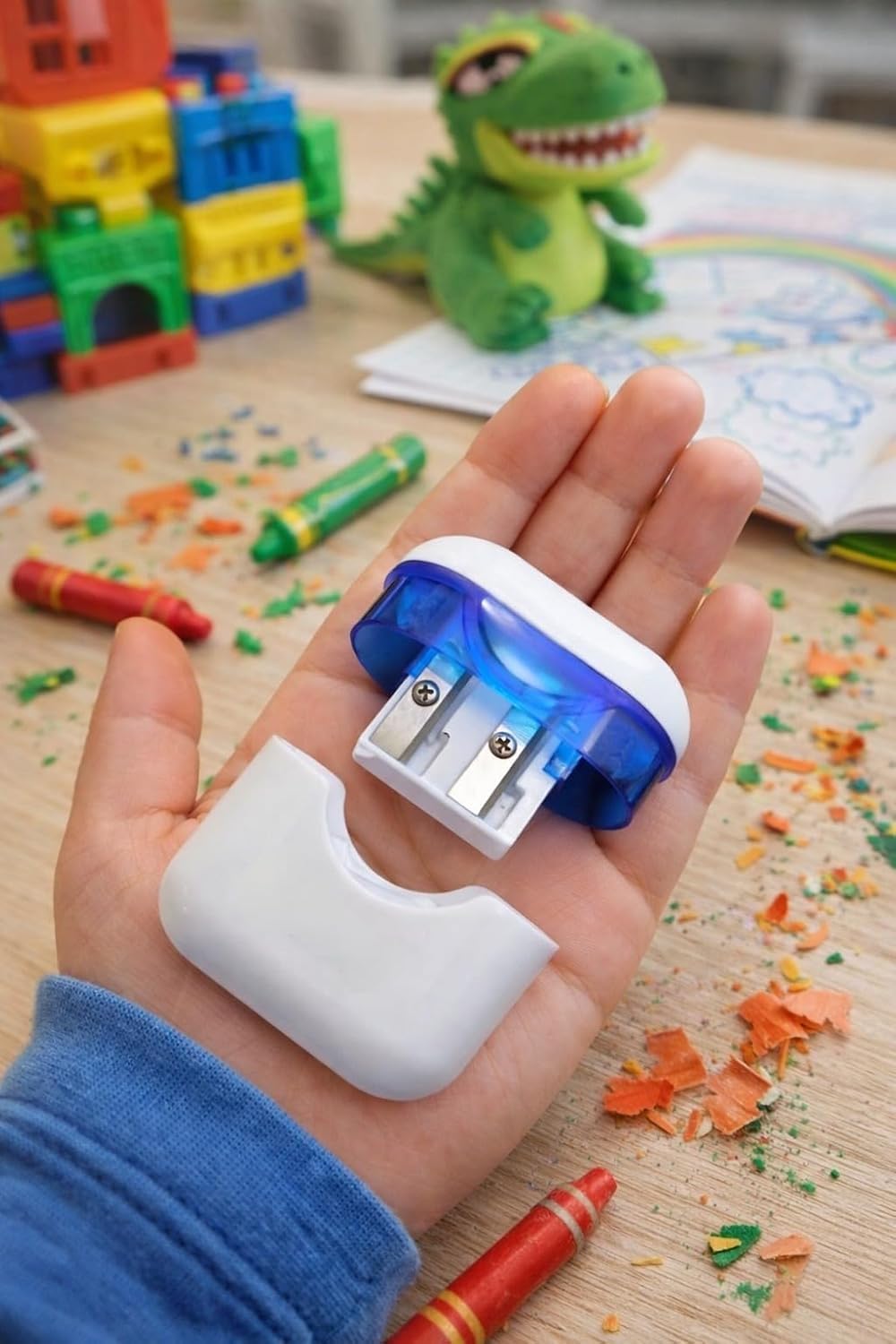 Multicolor Earbuds Shaped Pencil Sharpener Portable Plastic Sharpener for Kids School Office Use Compact Lightweight Durable Stationery Pencil Easy Grip Design - 20612