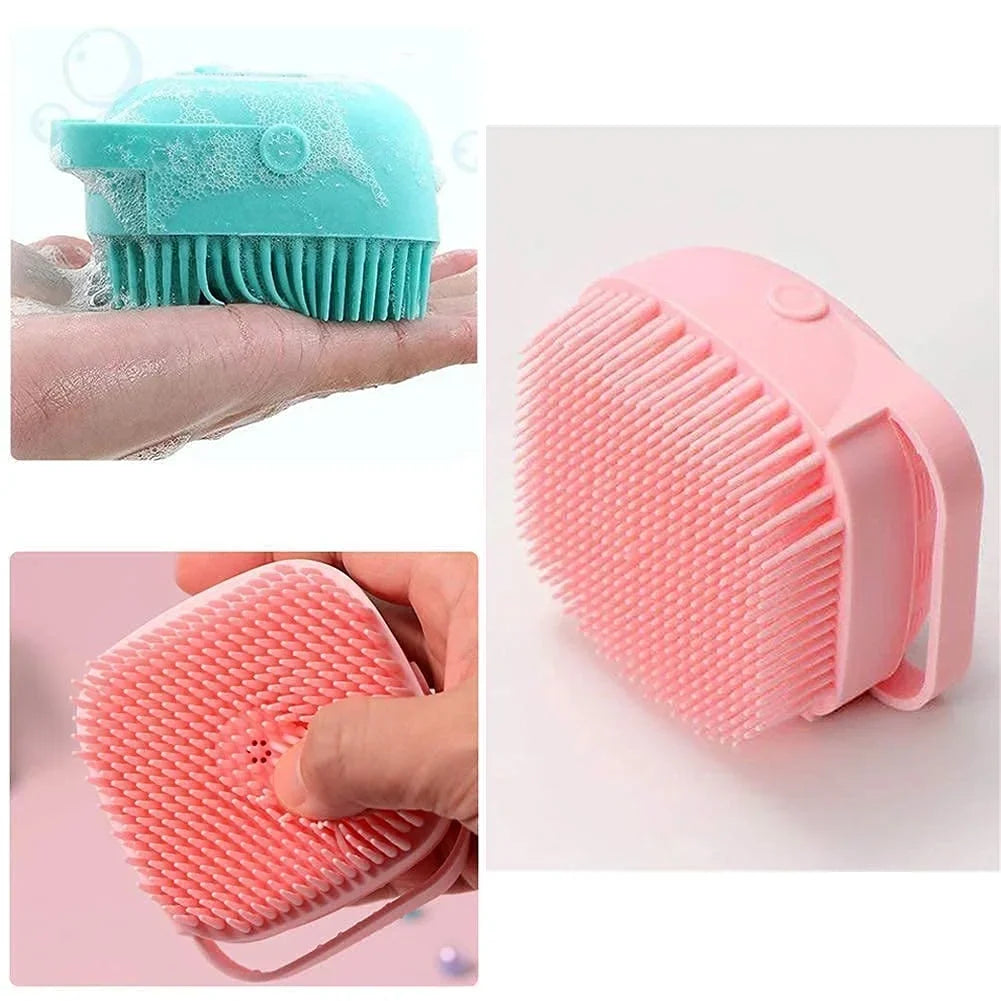 Silicon Massage Bath Brush Hair, Scalp & Bathing Brush - 6070
