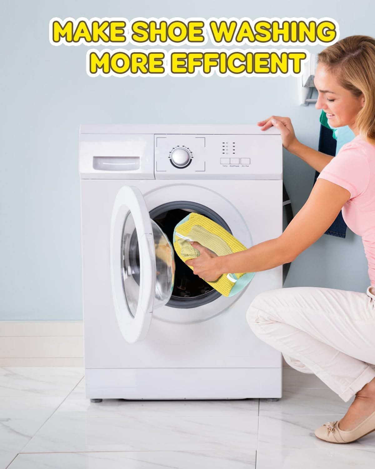 Shoe Washing Machine Bag, Laundry Shoe Bag for Washer and Dryer, Sneaker Bag for Washing Machine, for All Shoes Sizes and Types - 11203
