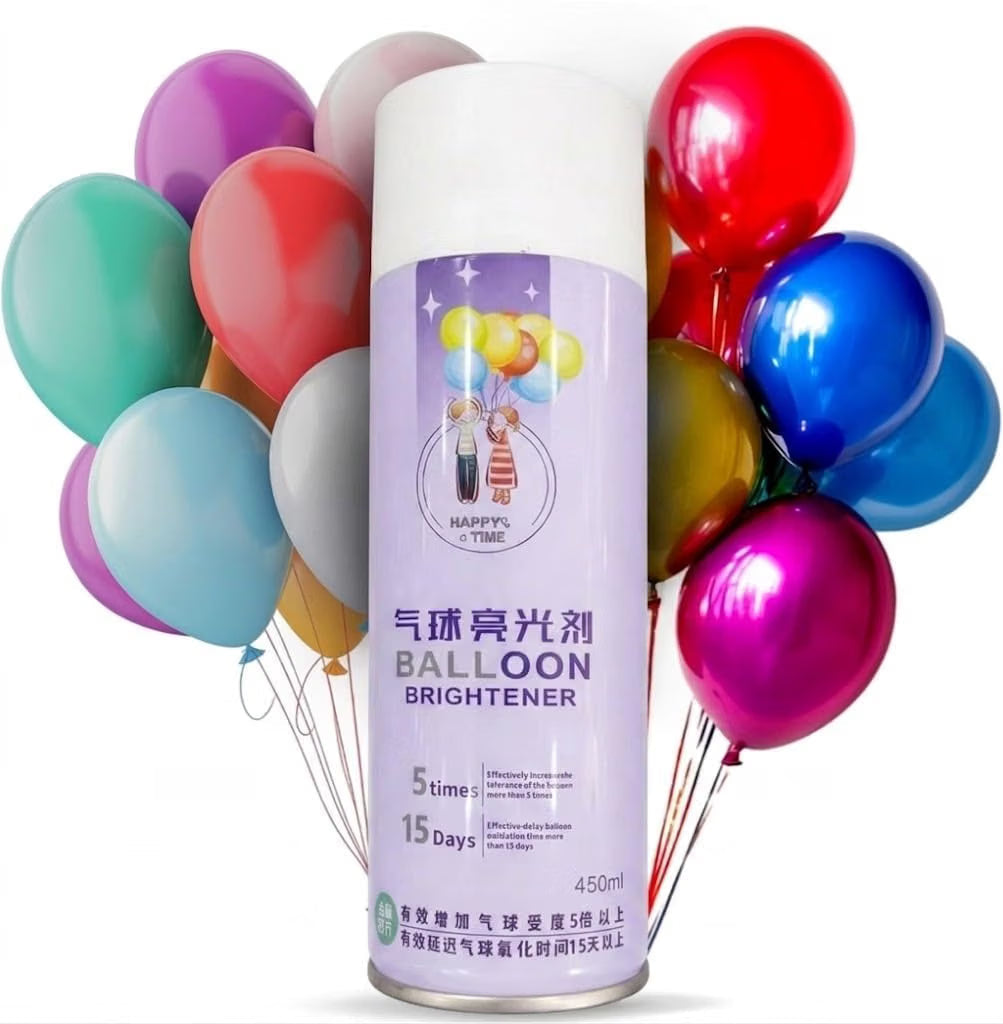 TRAIS Balloon Shine Spray for Latex Decoration | Gloss Coating Brightener for Birthday Wedding Anniversary Party Balloons | 450ml - 21234