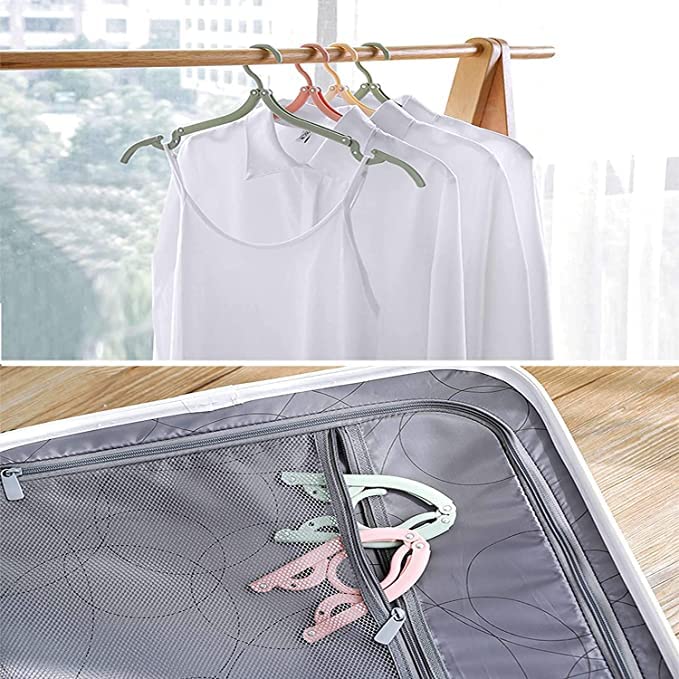 Multifunctional Plastic Folding Clothes Rack Lightweight Durable Portable Save Space Protect Clothes Widely Application(Multicolor) - 20570