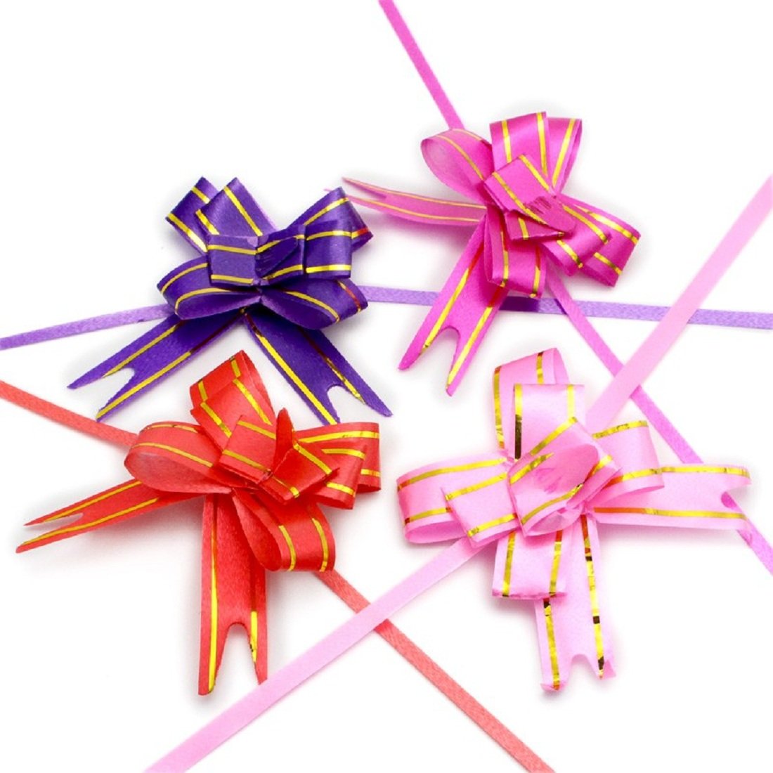 {1Pack ,10pcs}  Wrapping Bows, Pull Ribbon 15mm - 3061
