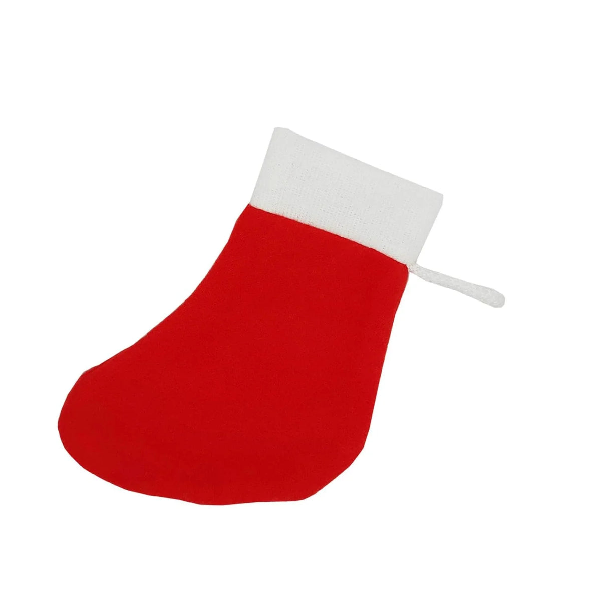 (2 Pcs) Christmas Santa Socks Candy Gift Bag 13 cm - 8073