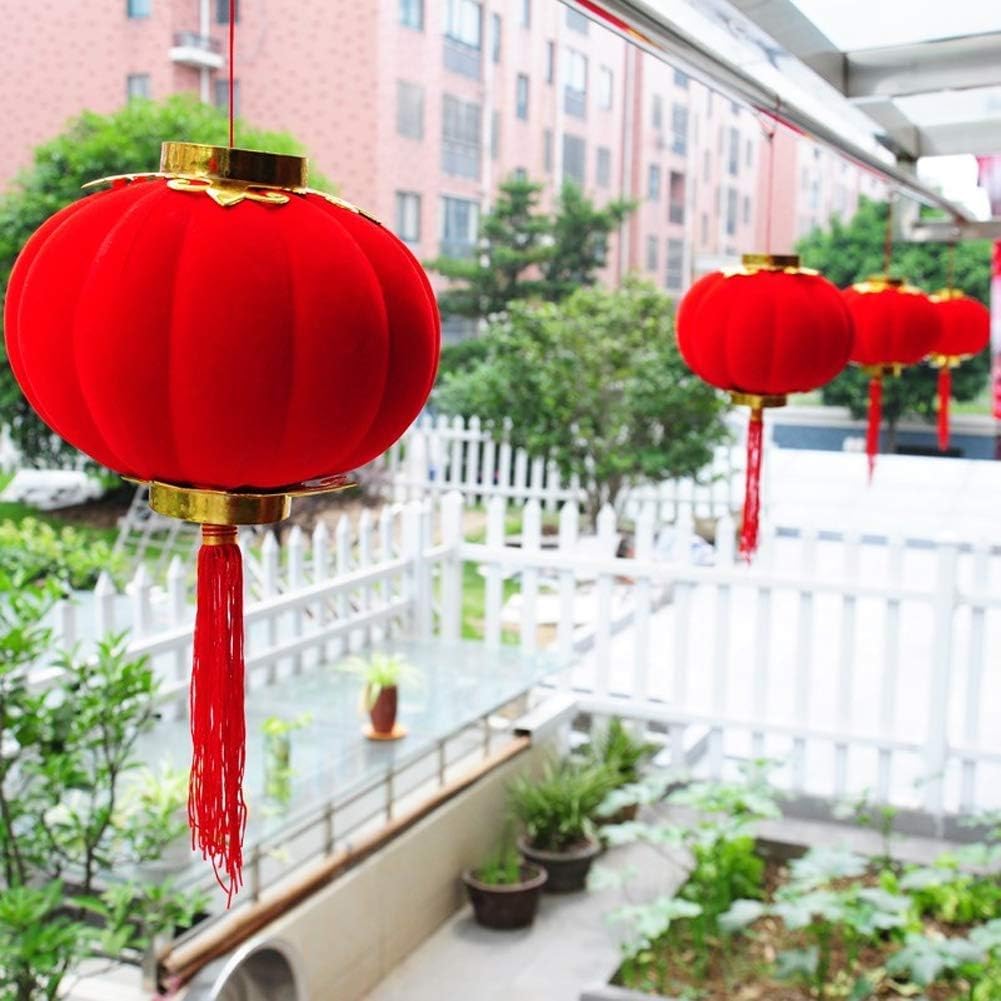 Red Lantern 16 Pcs Lucky Hanging Lanterns Decoration New Year Wedding Party Hang Mini Lantern Home Decoration for Chinese Spring Festival and Celebration - 21367