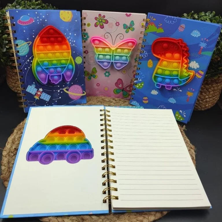 Pop it game spiral diary notebook - 05551