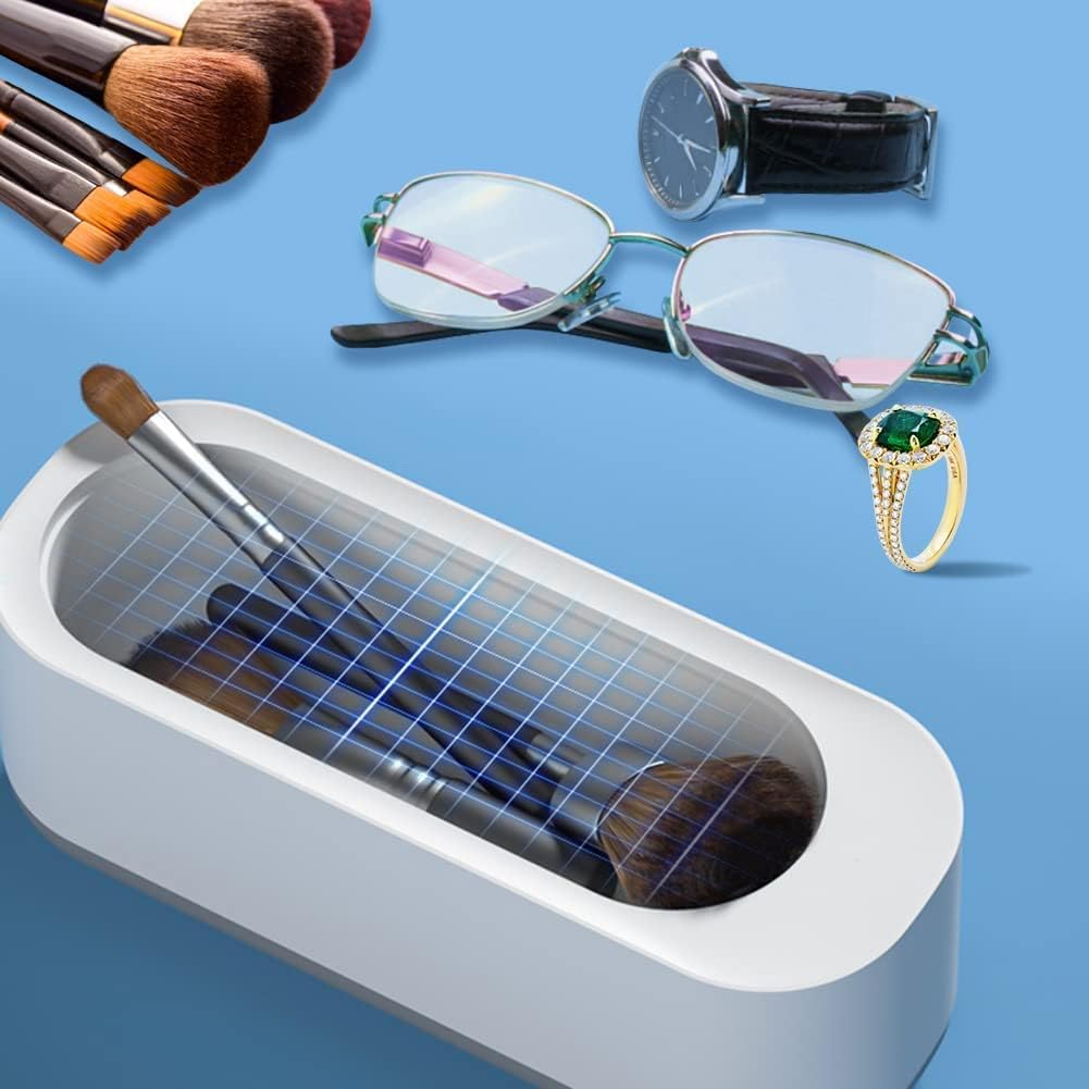 Jewellery Cleaner Portable Professional Mini Household Ultrasonic Cleaning Machine For Jewellery, Eyeglasses, Watches - 10517