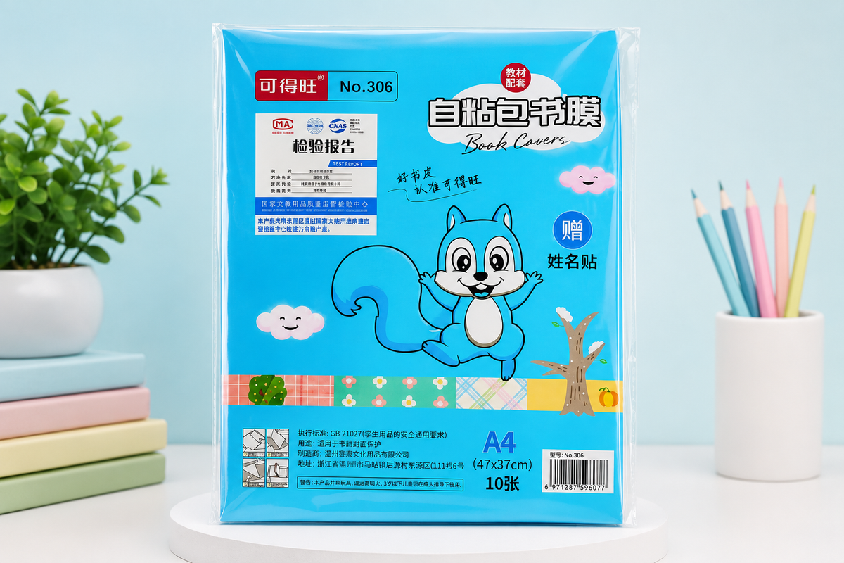 {10 Pcs} Transparent Paper Sticker Book Covers. Waterproof transparent book cover - 20854