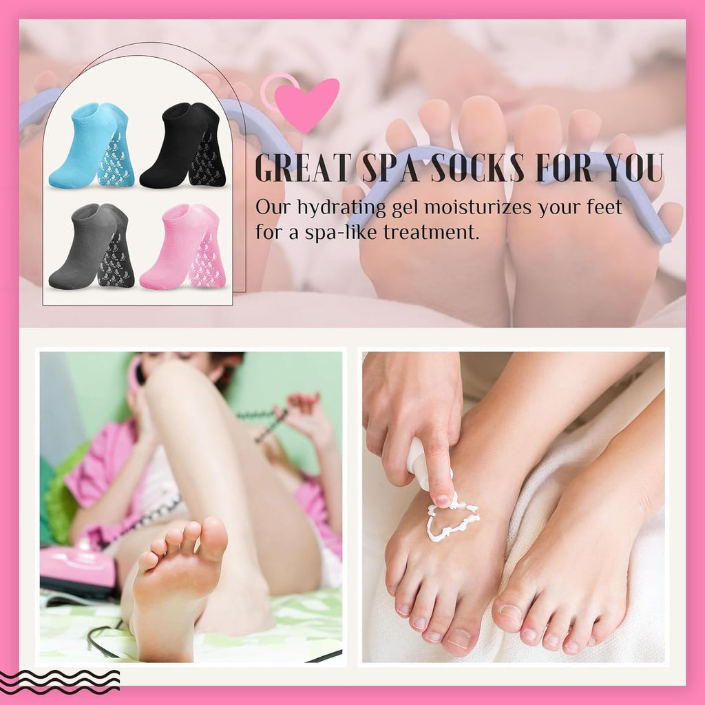 RAH-7 Gel Spa Gel Socks for Cracked Skin Random color