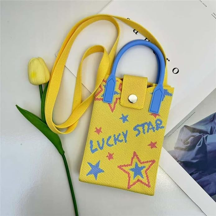 Nylon Canvas Mobile Pouch for Women's & Girls - Stylish Phone Bag - Travel Crossbody Shoulder Sling Purse with Adjustable Strap (Multi) - 20829
