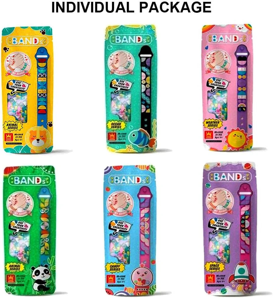 Dots Bracelet Kids, Building Blocks Bracelets, DIY Creative Bracelet Making Kit, Friendship Bracelets 29 pcs - 10312