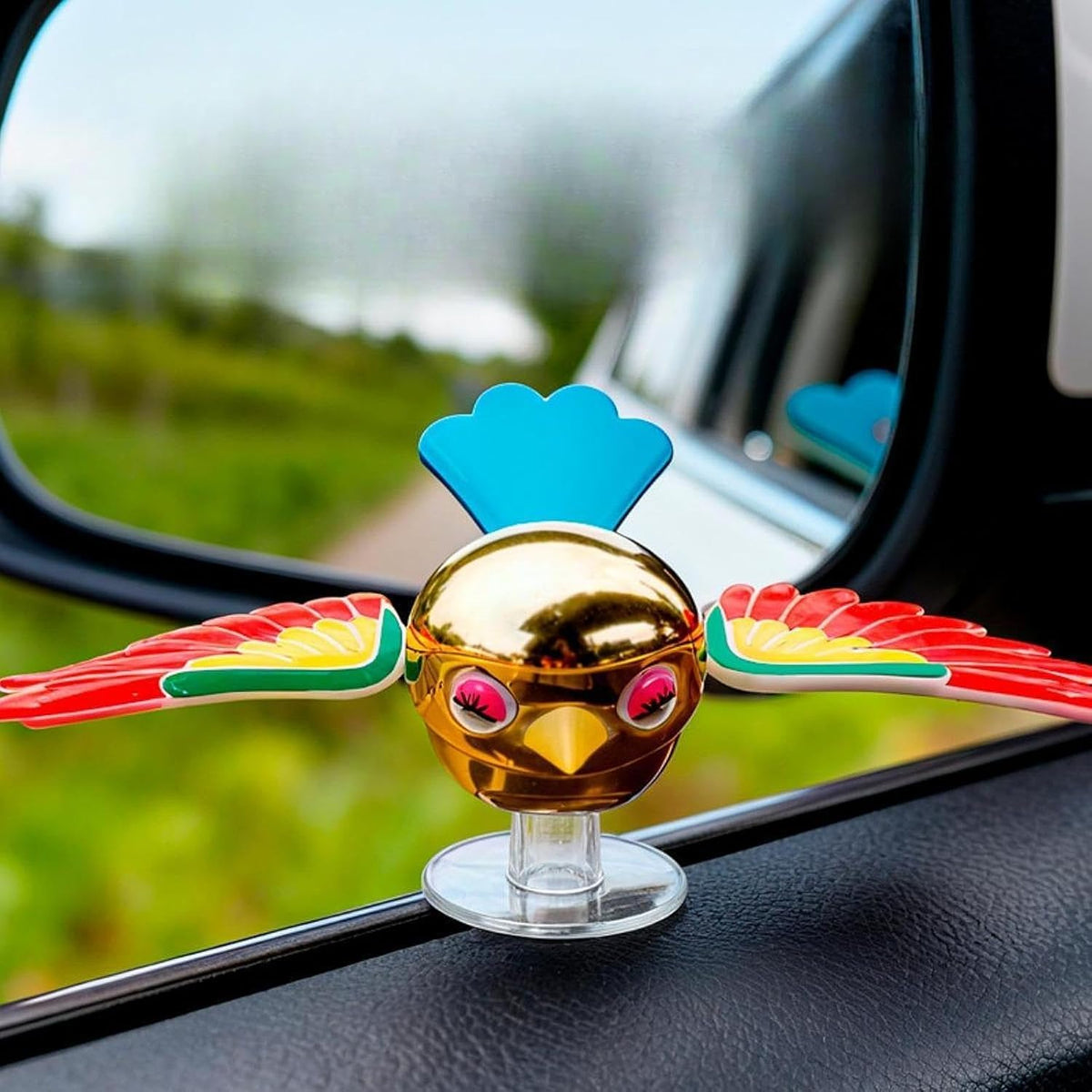 Flying Bird Car & Bike Decoration with Flapping Wings {Multicolor} - 11324