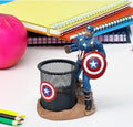 HBC-188833 Captain America Pen Pencil holder with a Super Action Hero figure attached