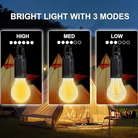 Camping Lamp, 10x Warm Light, Portable, Weatherproof - 10080