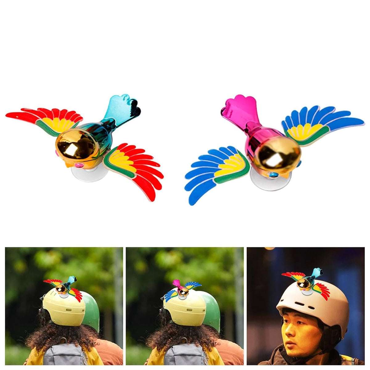Flying Bird Car & Bike Decoration with Flapping Wings {Multicolor} - 11324