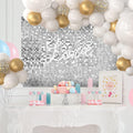 Decoration Silver Shimmer Wall Panel Backdrop Decorations for Birthday Parties, Anniversary, Wedding, Marriage Party Dcor - 21087