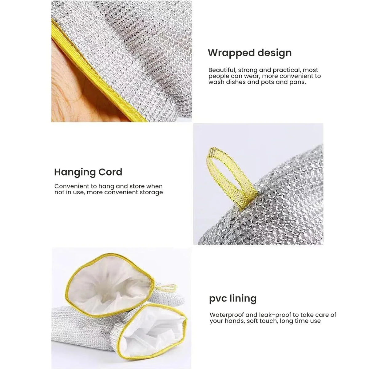 – (2 Pcs) Dishwashing Gloves - 8092