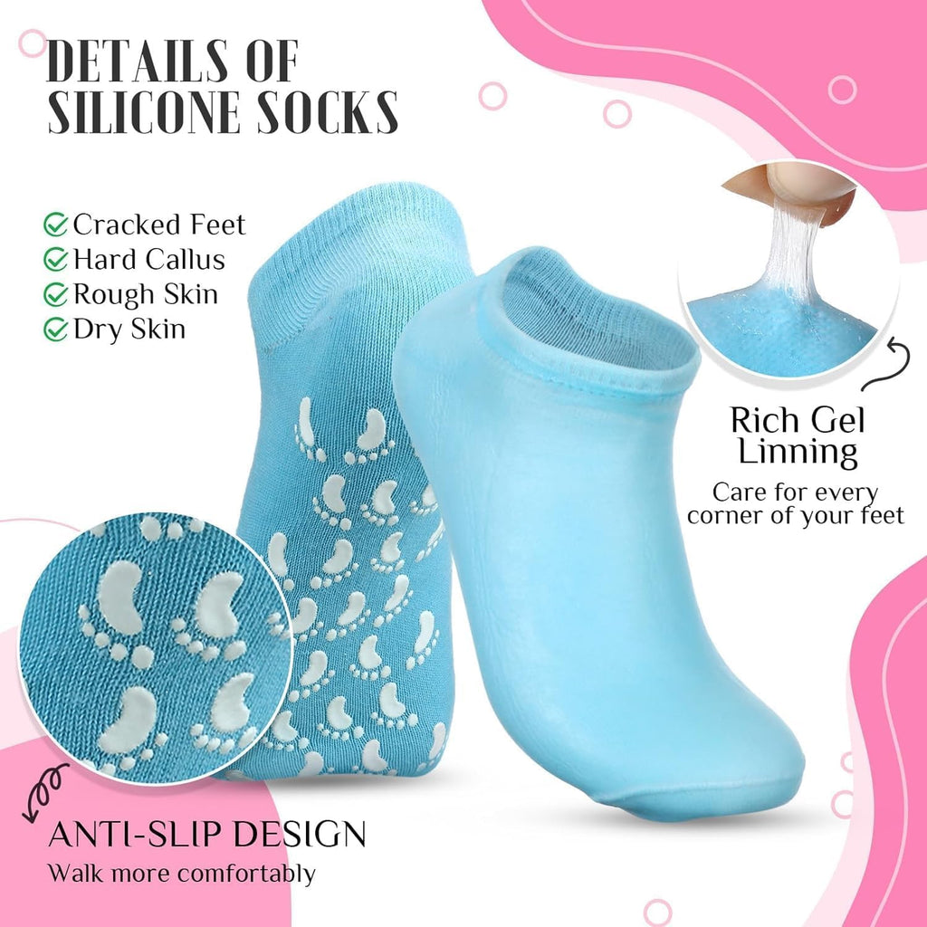 RAH-7 Gel Spa Gel Socks for Cracked Skin Random color
