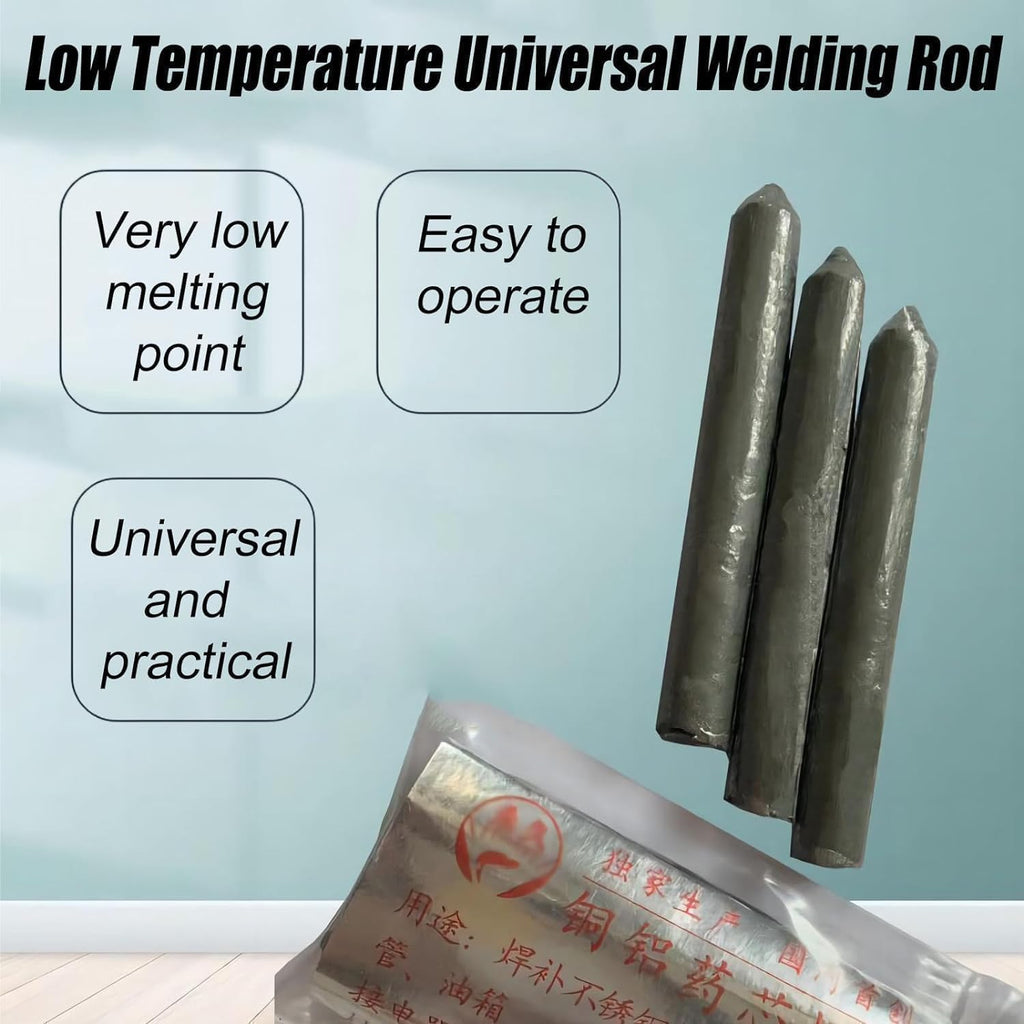(3 PCS) Low Temperature Universal Welding Rod, Metal Universal Low Temperature Easy Melt Welding Rods, Lighter Welding Rod, Easy Welding Rods For Metal Welding - 20788