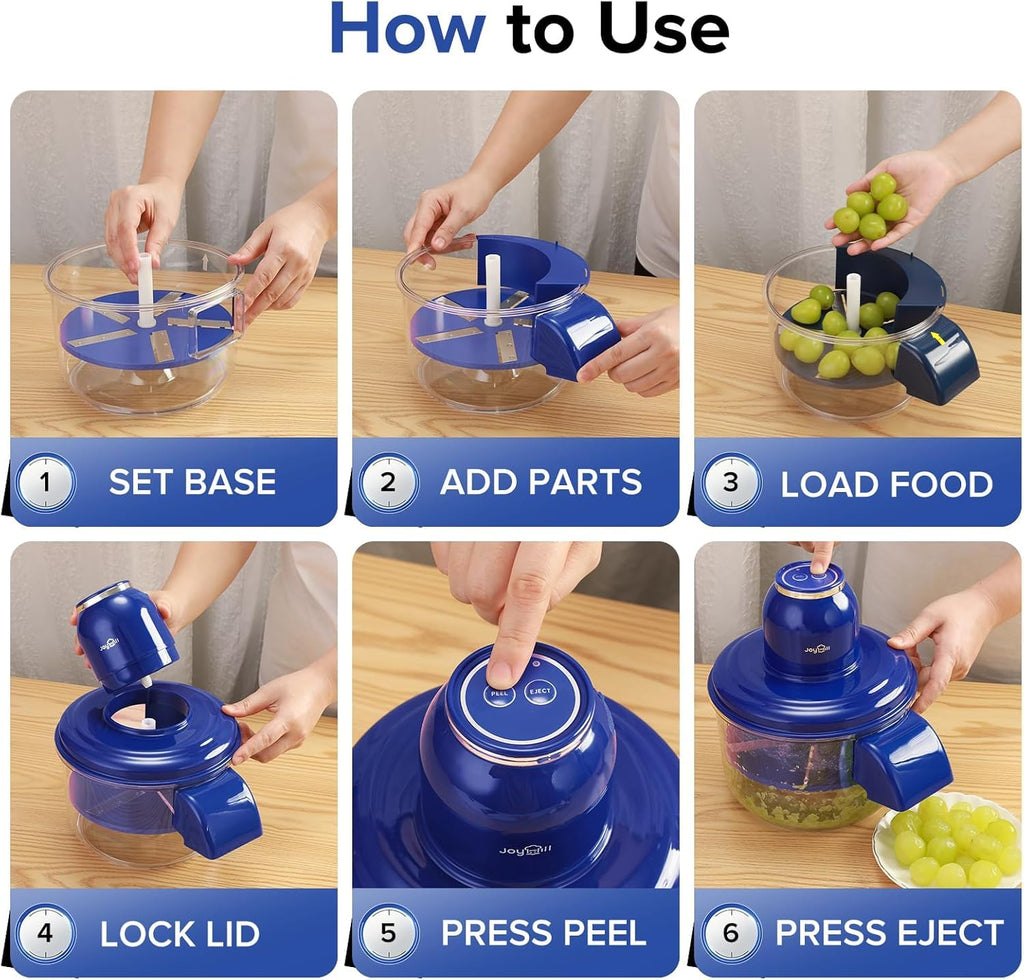 Automatic Grape Peeler Machine, Electric Small Fruit Peeler, Kitchen Gadget for Grape, Cherry Tomato, Garlic, Home Use Skin Remover Tool - 20173
