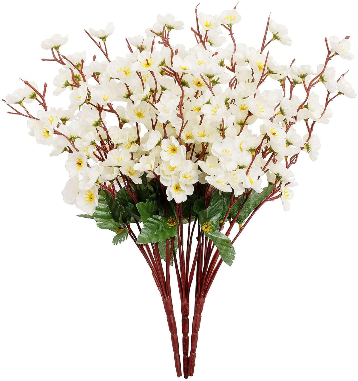 Artificial Flowers Cherry Blossom Flower Bunch (Muticolor) - 21088