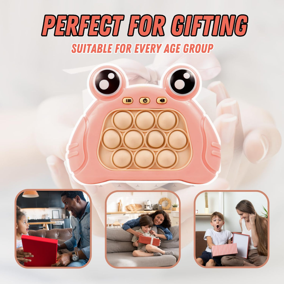 Pop Fidget Toys Handheld Game for Teens Push Bubble Light up Puzzle Game Machine Best Gifts for Kids Multicolor21 - 21142
