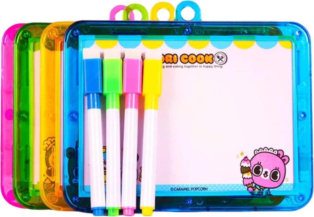 0018-A18 White Board Two in One Slate with Marker, Eraser, for Kids Creative Learning Board for Toddlers {Random Color}