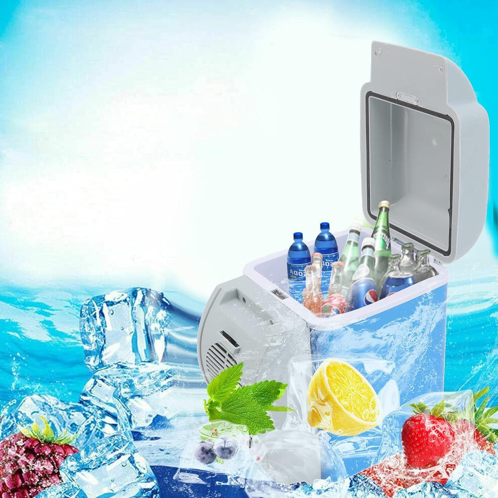 Mini Refrigerator Compact and portable, with 7.5 liters, food grade, with low noise and thick inner lining, suitable for use in the car. - 20585