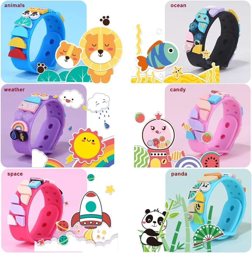 Dots Bracelet Kids, Building Blocks Bracelets, DIY Creative Bracelet Making Kit, Friendship Bracelets 29 pcs - 10312