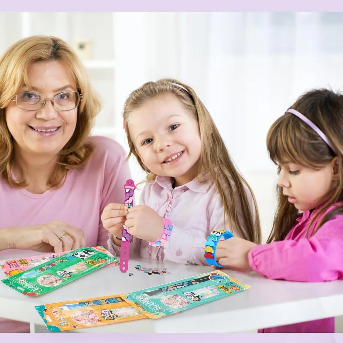 Dots Bracelet Kids, Building Blocks Bracelets, DIY Creative Bracelet Making Kit, Friendship Bracelets 29 pcs - 10312