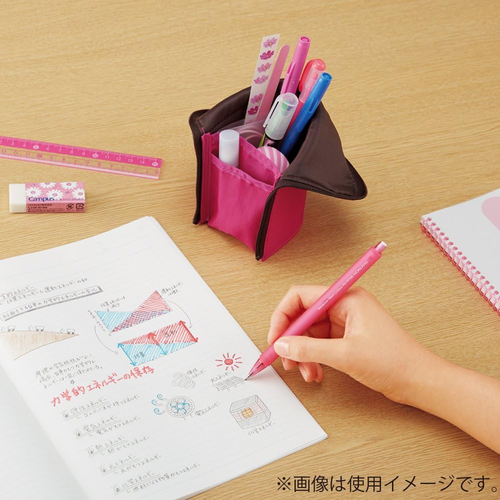 Pencil Case Pouch, Neo Critz Standing Pen Pouch Bag, Foldable Stand up Pencil Holder {Multicolor} - 20591