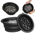 Face Bowl for Ice with Built-in Ice Tray – Collapsible Silicone Facial Ice Bath Bowl for Cold Plunge Therapy - 20577
