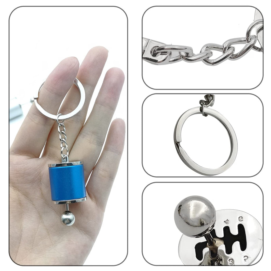 Osilly Gearbox Keychain, Six Speed Manual Transmission Stick Shift Keyring, Auto Part Creative Fidget Toy - 21191