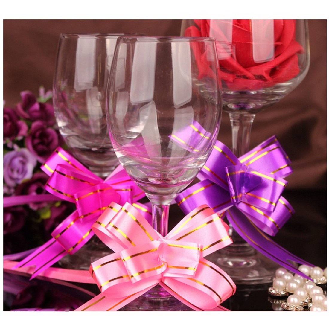 {1Pack ,10pcs}  Wrapping Bows, Pull Ribbon 15mm - 3061