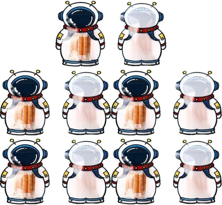 Cartoon Astronaut Stationery Set Bag zipper pouches for Storage, gifting, party bag for return gifts, kids, weddings, lightweight bag - 11182