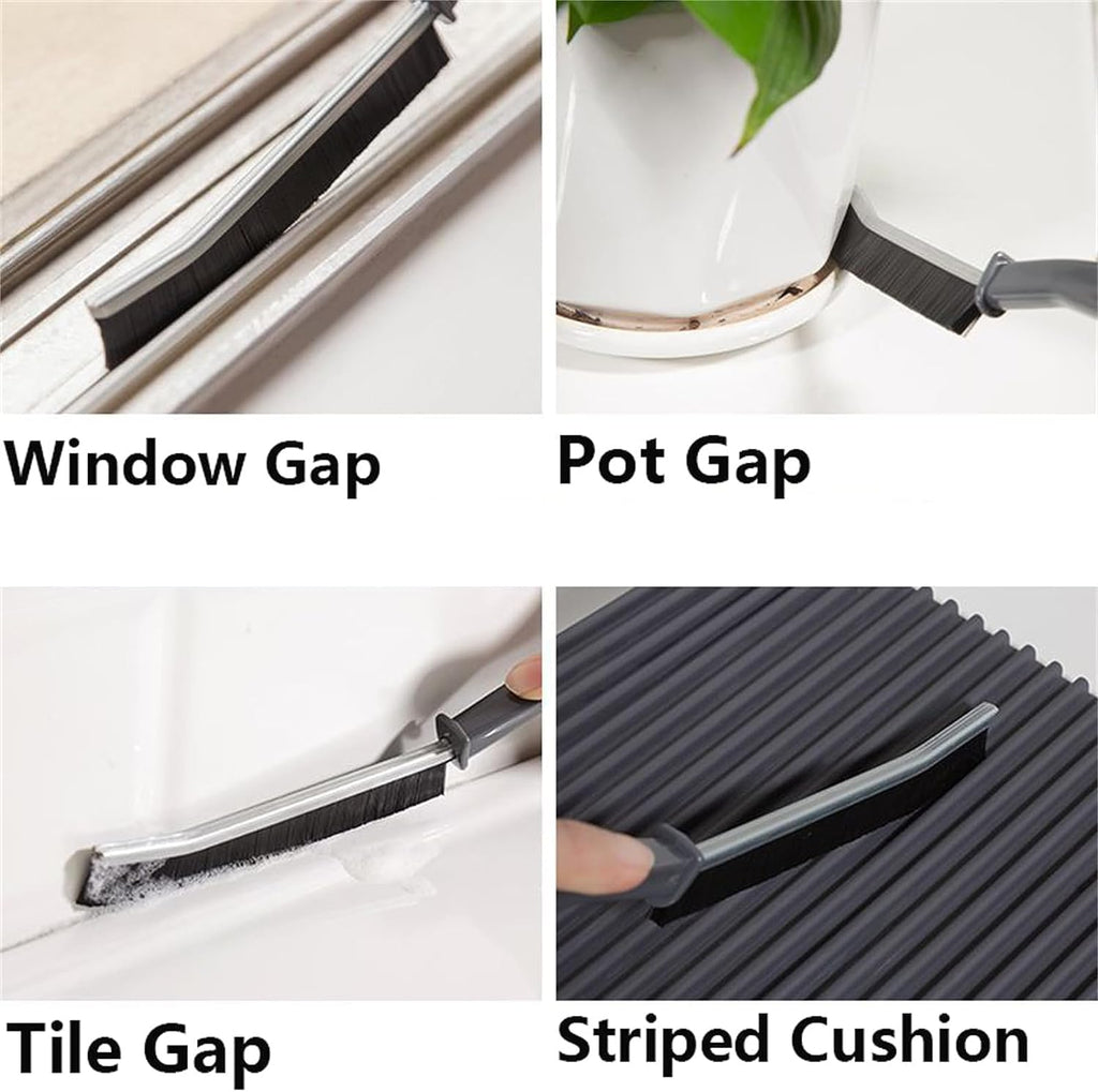 Plastic Gap Cleaning Brush, Hard Bristle Crevice Cleaning Brush Tool for Household Use, Multifunctional Dead Corner Cleaning Brush for Tiles, Bathroom, Kitchen - 20551